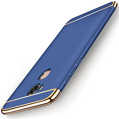 Carcasa Bumper Lujo Marco de Metal y Plastico Funda M01 para Huawei GR5 Azul