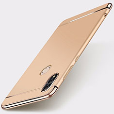 Carcasa Bumper Lujo Marco de Metal y Plastico Funda M01 para Huawei Honor 10 Lite Oro