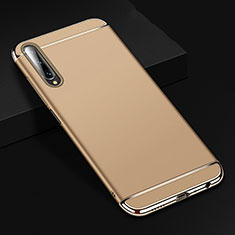 Carcasa Bumper Lujo Marco de Metal y Plastico Funda M01 para Huawei Honor 9X Pro Oro