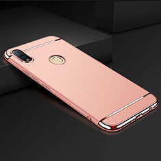 Carcasa Bumper Lujo Marco de Metal y Plastico Funda M01 para Huawei Honor V10 Lite Oro Rosa
