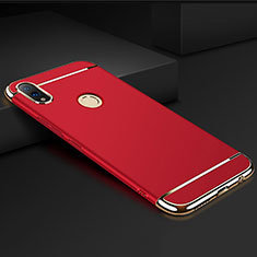Carcasa Bumper Lujo Marco de Metal y Plastico Funda M01 para Huawei Honor V10 Lite Rojo