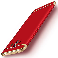 Carcasa Bumper Lujo Marco de Metal y Plastico Funda M01 para Huawei Mate 10 Rojo