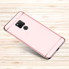 Carcasa Bumper Lujo Marco de Metal y Plastico Funda M01 para Huawei Mate 20 X 5G Oro Rosa