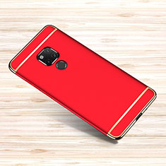 Carcasa Bumper Lujo Marco de Metal y Plastico Funda M01 para Huawei Mate 20 X 5G Rojo