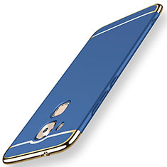 Carcasa Bumper Lujo Marco de Metal y Plastico Funda M01 para Huawei Mate 7 Azul