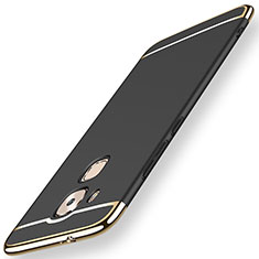 Carcasa Bumper Lujo Marco de Metal y Plastico Funda M01 para Huawei Mate 7 Negro