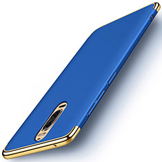 Carcasa Bumper Lujo Marco de Metal y Plastico Funda M01 para Huawei Mate 9 Pro Azul