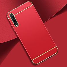 Carcasa Bumper Lujo Marco de Metal y Plastico Funda M01 para Huawei P smart S Rojo