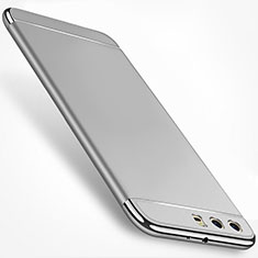 Carcasa Bumper Lujo Marco de Metal y Plastico Funda M01 para Huawei P10 Plus Plata