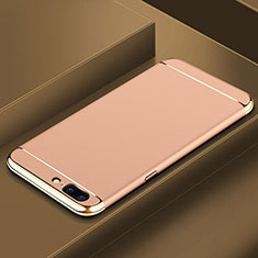 Carcasa Bumper Lujo Marco de Metal y Plastico Funda M01 para OnePlus 5T A5010 Oro
