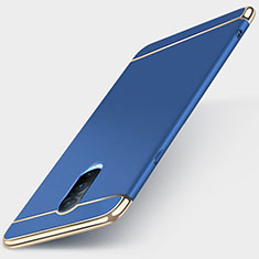 Carcasa Bumper Lujo Marco de Metal y Plastico Funda M01 para Oppo R17 Pro Azul