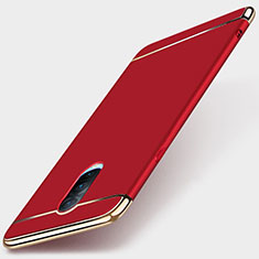 Carcasa Bumper Lujo Marco de Metal y Plastico Funda M01 para Oppo R17 Pro Rojo