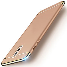 Carcasa Bumper Lujo Marco de Metal y Plastico Funda M01 para Samsung Galaxy C7 (2017) Oro