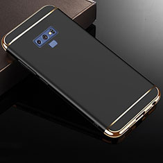 Carcasa Bumper Lujo Marco de Metal y Plastico Funda M01 para Samsung Galaxy Note 9 Negro