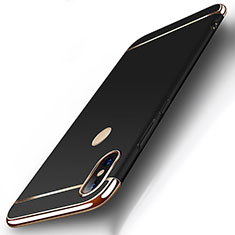 Carcasa Bumper Lujo Marco de Metal y Plastico Funda M01 para Xiaomi Mi 8 Negro