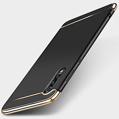 Carcasa Bumper Lujo Marco de Metal y Plastico Funda M01 para Xiaomi Mi 9 Lite Negro