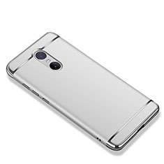 Carcasa Bumper Lujo Marco de Metal y Plastico Funda M01 para Xiaomi Redmi Note 4X High Edition Plata