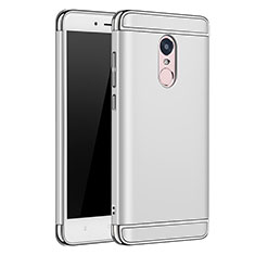 Carcasa Bumper Lujo Marco de Metal y Plastico Funda M02 para Xiaomi Redmi Note 4 Plata