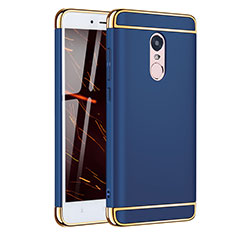 Carcasa Bumper Lujo Marco de Metal y Plastico Funda M02 para Xiaomi Redmi Note 4X High Edition Azul