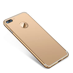 Carcasa Bumper Lujo Marco de Metal y Plastico Funda T01 para Apple iPhone 7 Plus Oro