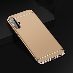 Carcasa Bumper Lujo Marco de Metal y Plastico Funda T01 para Huawei Honor 20 Pro Oro