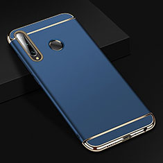 Carcasa Bumper Lujo Marco de Metal y Plastico Funda T01 para Huawei Honor 20E Azul