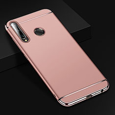 Carcasa Bumper Lujo Marco de Metal y Plastico Funda T01 para Huawei Honor 20E Oro Rosa