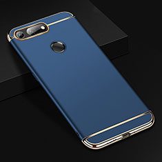 Carcasa Bumper Lujo Marco de Metal y Plastico Funda T01 para Huawei Honor V20 Azul