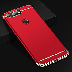 Carcasa Bumper Lujo Marco de Metal y Plastico Funda T01 para Huawei Honor V20 Rojo