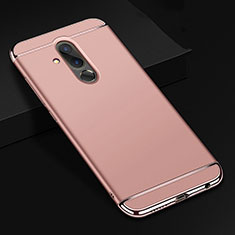Carcasa Bumper Lujo Marco de Metal y Plastico Funda T01 para Huawei Mate 20 Lite Oro Rosa