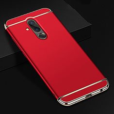 Carcasa Bumper Lujo Marco de Metal y Plastico Funda T01 para Huawei Mate 20 Lite Rojo