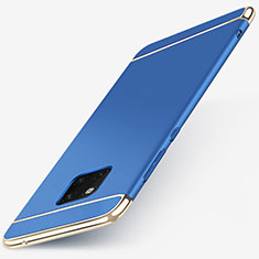 Carcasa Bumper Lujo Marco de Metal y Plastico Funda T01 para Huawei Mate 20 Pro Azul