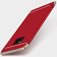 Carcasa Bumper Lujo Marco de Metal y Plastico Funda T01 para Huawei Mate 20 Pro Rojo