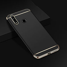 Carcasa Bumper Lujo Marco de Metal y Plastico Funda T01 para Huawei Nova 5i Negro