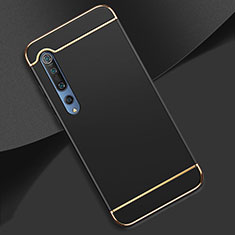 Carcasa Bumper Lujo Marco de Metal y Plastico Funda T01 para Xiaomi Mi 10 Negro