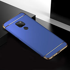Carcasa Bumper Lujo Marco de Metal y Plastico Funda T02 para Huawei Mate 20 Azul