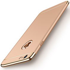 Carcasa Bumper Lujo Marco de Metal y Plastico M01 para Apple iPhone 6S Plus Oro