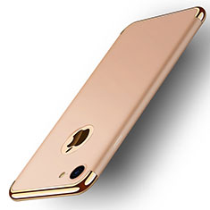 Carcasa Bumper Lujo Marco de Metal y Plastico M02 para Apple iPhone SE (2020) Oro
