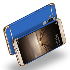 Carcasa Bumper Lujo Marco de Metal y Plastico M02 para Huawei Mate 9 Azul