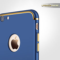 Carcasa Bumper Lujo Marco de Metal y Plastico para Apple iPhone 6S Plus Azul
