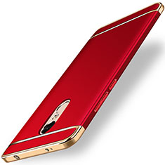 Carcasa Bumper Lujo Marco de Metal y Plastico para Xiaomi Redmi Note 4 Standard Edition Rojo