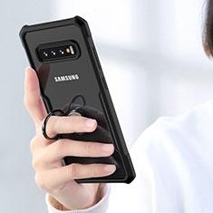 Carcasa Bumper Silicona Transparente Espejo para Samsung Galaxy S10 Negro