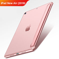 Carcasa de Cuero Cartera con Soporte L01 para Apple iPad New Air (2019) 10.5 Oro Rosa