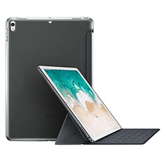 Carcasa de Cuero Cartera con Soporte L01 para Apple iPad Pro 10.5 Gris