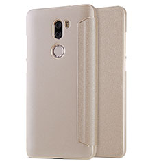 Carcasa de Cuero Cartera con Soporte L01 para Xiaomi Mi 5S Plus Oro