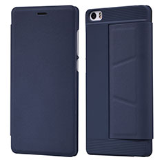 Carcasa de Cuero Cartera con Soporte L01 para Xiaomi Mi Note Azul