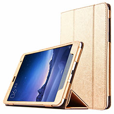 Carcasa de Cuero Cartera con Soporte L01 para Xiaomi Mi Pad 2 Oro