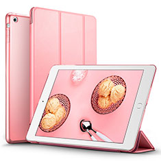 Carcasa de Cuero Cartera con Soporte L06 para Apple iPad Mini 3 Rosa