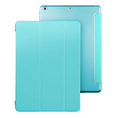 Carcasa de Cuero Cartera con Soporte para Apple iPad Air Azul Cielo