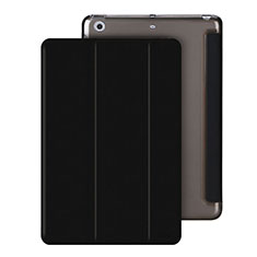Carcasa de Cuero Cartera con Soporte para Apple iPad Mini 3 Negro